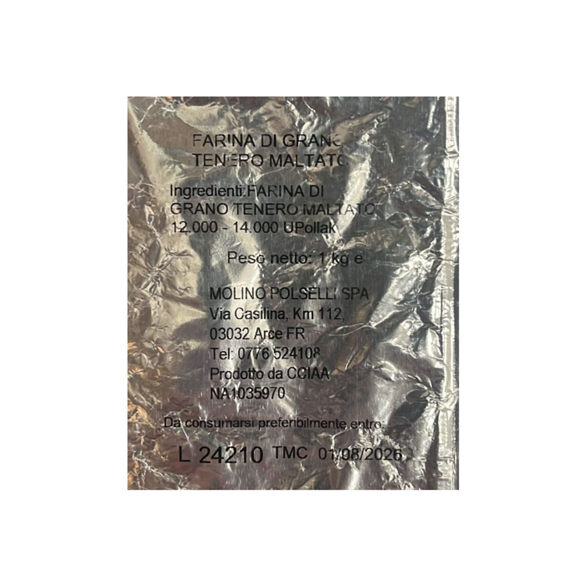 Harina de trigo blando malteado Polselli 1 kg