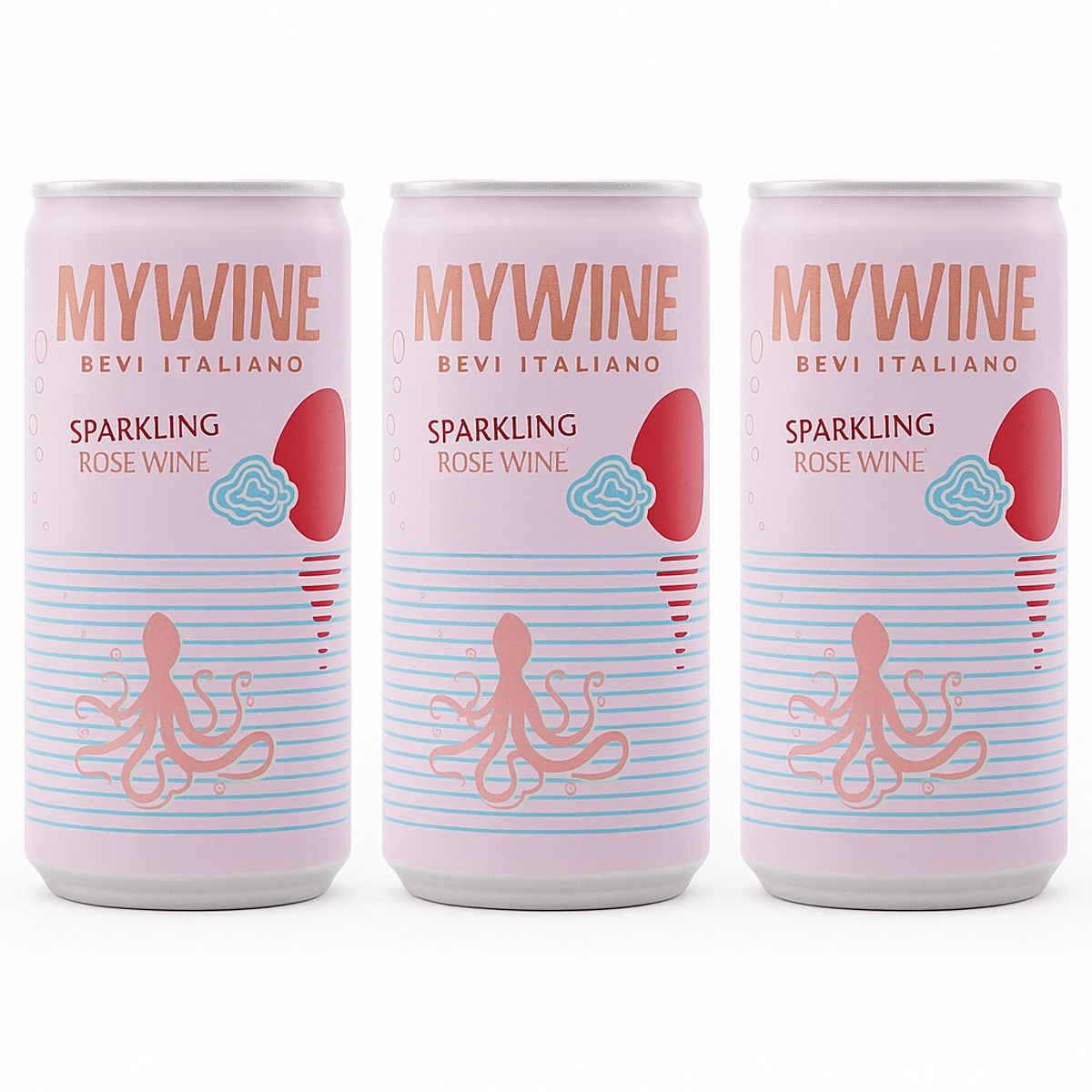 MY WINE SPARKLING ROSE’ 20CL - 3 Pezzi