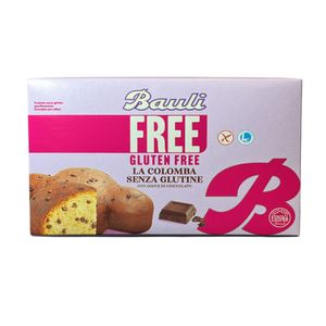 Bauli Colomba Con Gocce Di Cioccolato Senza Glutine 450 g – Dolce Pasquale con Burro Senza Lattosio