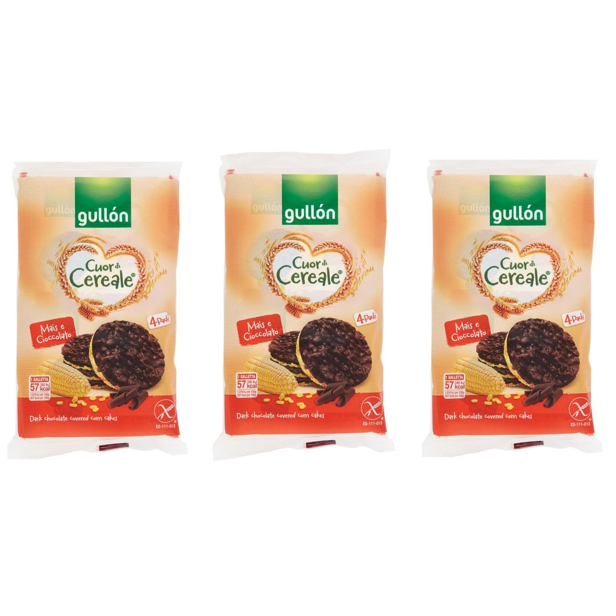 Gullón Cuor di Cereale Mais e Cioccolato 4 x 25 Gr.