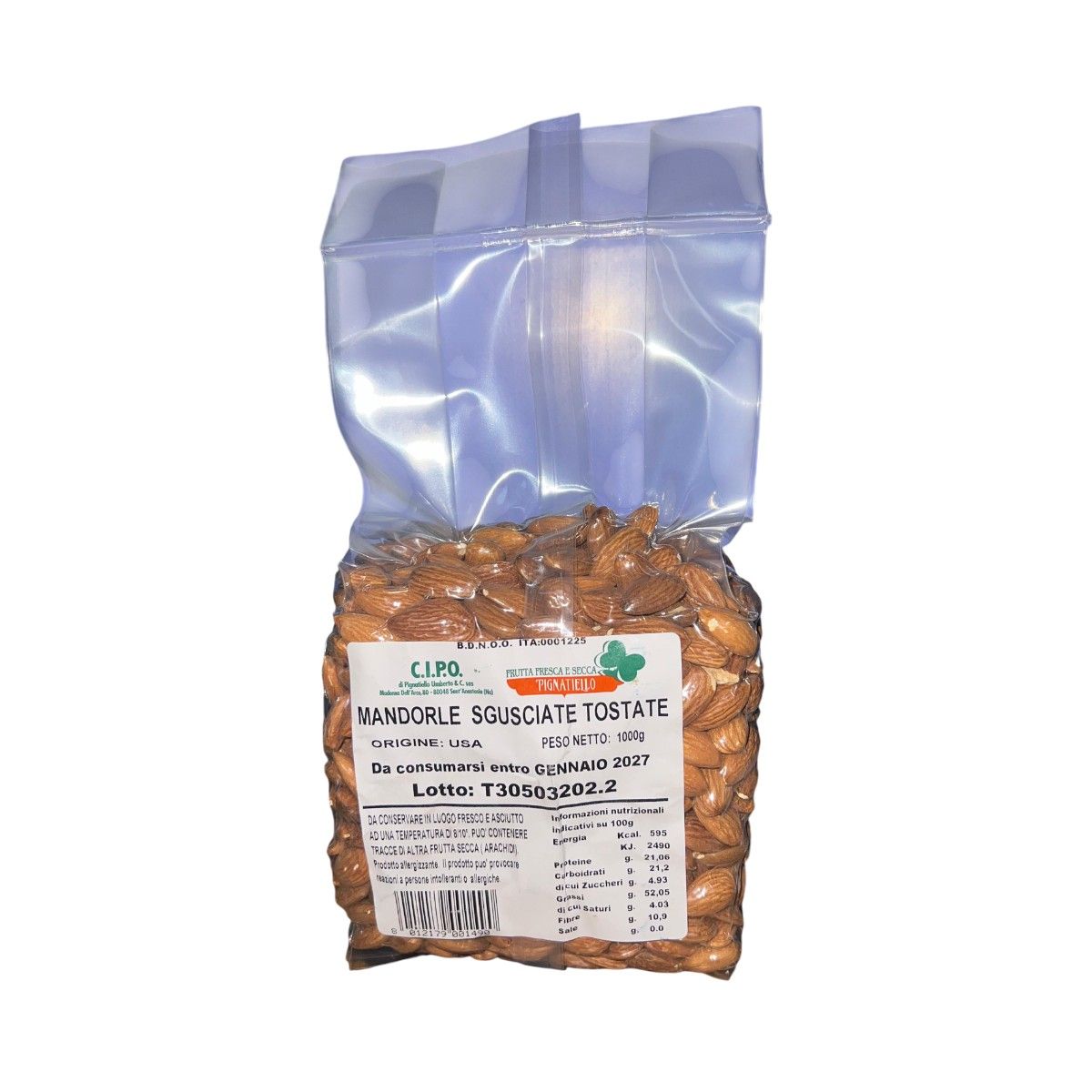 Almendras sin cáscara tostadas Pignatiello 1 kg