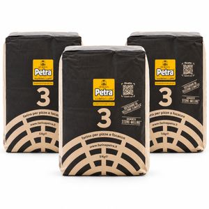 Molino Quaglia Petra 3 Harina Tipo 1 para Pizza y Focaccia 5 Kg – Harina Profesional Molida a Piedra_0
