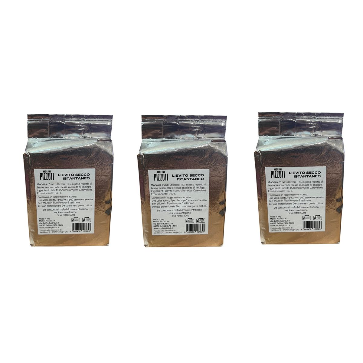 Levure sèche instantanée Molini Pizzuti 500 gr.