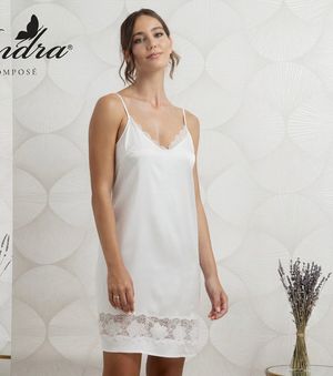 Completo Camicia da Notte Spalla Stretta + Vestaglietta Andra Composé_0