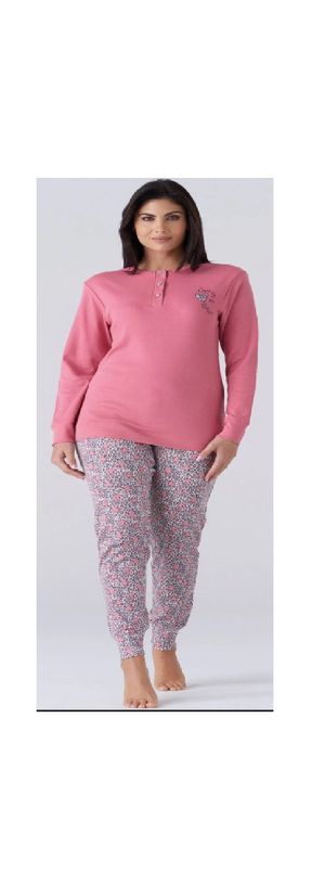 Karelpiù pigiama caldo cotone donna KF7052