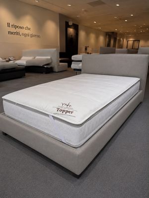Topper Mastro Bianco Traspirante e Anallergico con Angoli Elastici