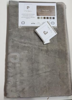 Pierre Cardin tappeto bagno 50x80 cm  tinta unita ricamato in spugna 1000gr_desktop_3
