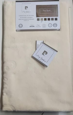 Pierre Cardin tappeto bagno 50x80 cm  tinta unita ricamato in spugna 1000gr_1