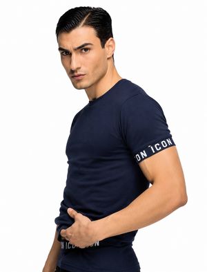 T-Shirt Uomo ICON Underwear Girocollo Mezza Manica Cotton Stretch_0