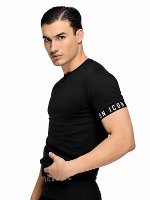T-Shirt Uomo ICON Underwear Girocollo Mezza Manica Cotton Stretch