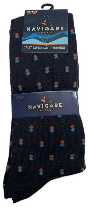 3 Paia Calze Lunghe Uomo Navigare Colori Assortiti_1