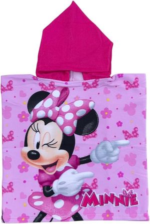 Poncho con cappuccio in spugna di cotone con personaggi Disney_1
