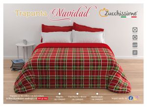 Trapunta Matrimoniale Scozzese di Zucchissime Art. Navidad