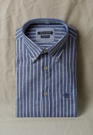 Camicia Uomo Mezza Manica in Lino e Cotone di Ascot Sport Art. Linen Blend_desktop_2