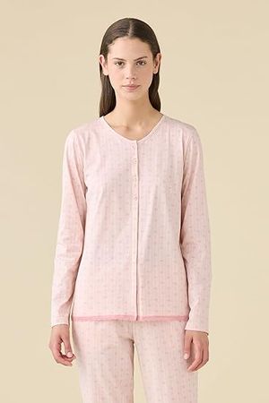 Pigiama donna manica lunga in jersey di cotone Noidinotte_1