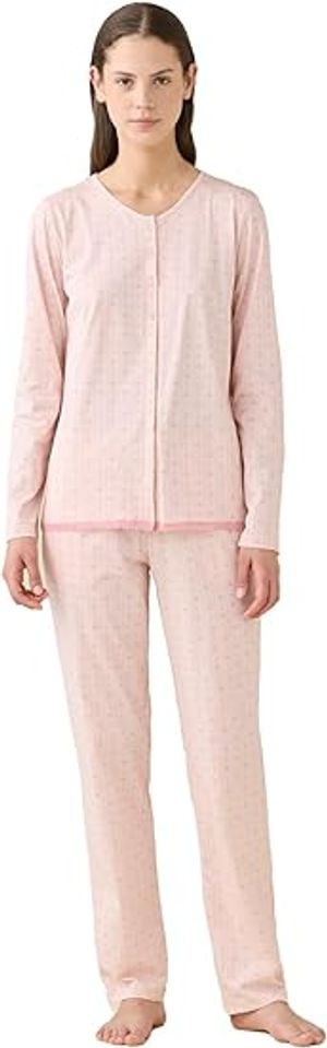 Pigiama donna manica lunga in jersey di cotone Noidinotte