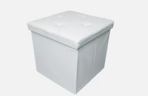 Pouf Quadrato in Ecopelle 38x38x38 cm