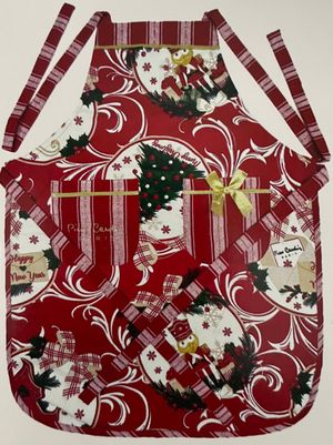 Grembiule Natalizio di Pierre Cardin con Bordo e Profilo 70x90 cm