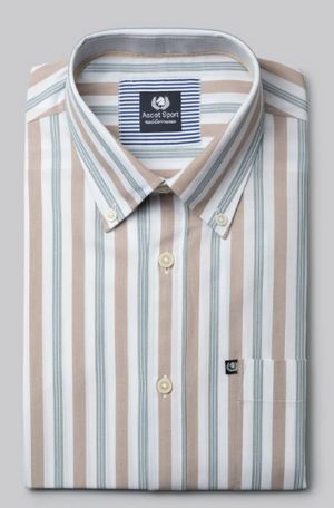 Camicia Uomo Manica Lunga in 100% Cotone di Ascot Sport Art. Mediterraneo_0