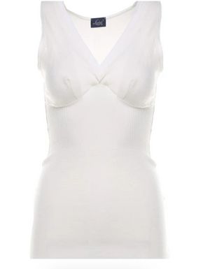 Canotta Forma-Seno Spalla Larga Donna in Lana di Liabel_0