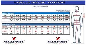 MAXFORT T-Shirt Intimo CALIBRATA Scollo A V Uomo Taglie Forti_1