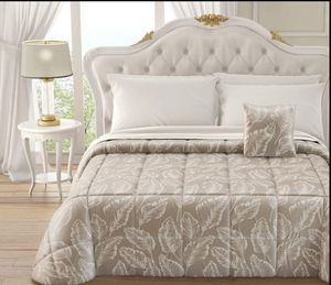 Trapunta Velluto Jacquard con Cuscino Coordinato Art. Gemma_0