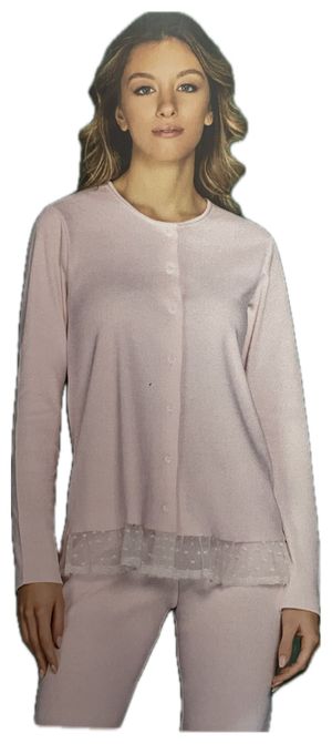 Andra Pigiama aperto donna con bottoni art 9613