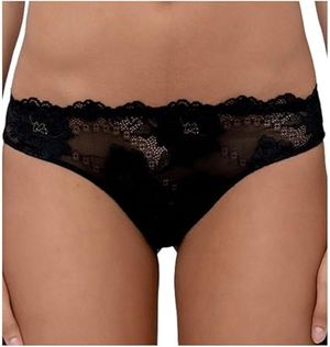 LORMAR 1 Slip Brasiliana Donna Prestige in Pizzo Elasticizzato_0