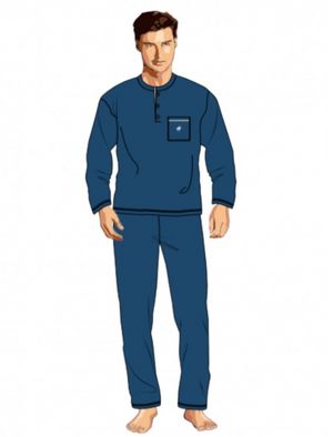 Pigiama Uomo Oversize Taglie Forti Calibrato di Bip Bip Art. 1580_1