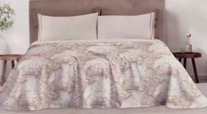 Trapuntino Matrimoniale Jacquard Florabella di Linea Oro_1