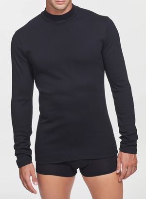 Maglia Manica Lunga con Collo Alto in Ecocotton Ragno Art. U262AZ