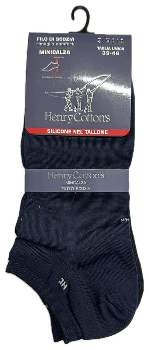 Set 3 Paia Minicalze in Filo di Scozia di Henry Cotton’s Art. HD314