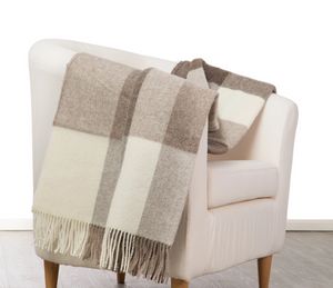 Plaid Iseo Check di Lanerossi 100% Lana Vergine