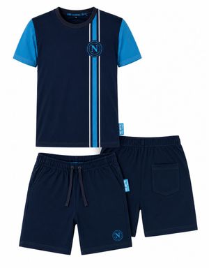 Pigiama Corto Bambino SSC Napoli in 100% Cotone_0