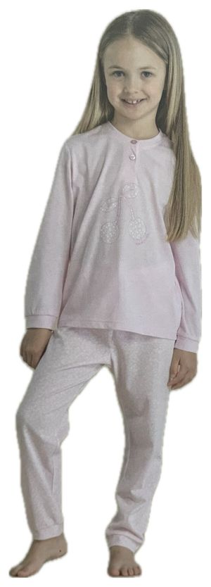 Pigiama Bambina Manica Lunga e Pantalone Lungo con Polsino di Noidinotte_1
