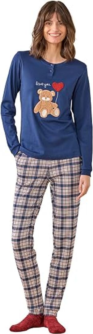 Pigiama Donna in Caldo Cotone Noidinotte Art. FA9748