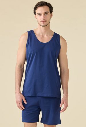 Pigiama Uomo Plus Estivo Blu di Noidinotte Art. 3302