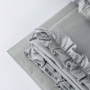 Riviera - Completo Letto In Madapolam Stampato Nives GRIGIO PERLA MATRIMONIALE_1