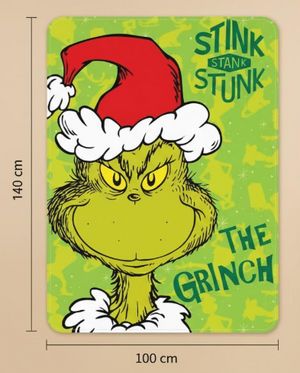 Coperta Plaid The Grinch_1
