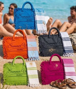 Telo Mare Fouta con Borsa di Guru
