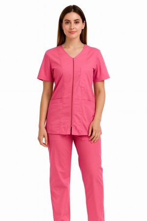 Casacca Medico /infermiera Donna con Zip + Pantalone_desktop_2