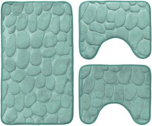 Set Bagno 3 Pezzi Sassolini  in Memory Foam 3D_1