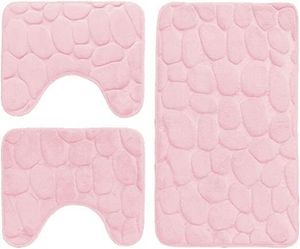 Set Bagno 3 Pezzi Sassolini  in Memory Foam 3D_0