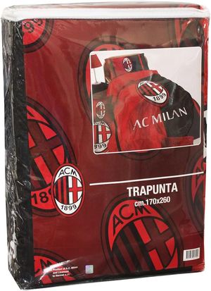 Trapunta Singola Milan  Calda, Morbida e Ufficialmente Rossonera