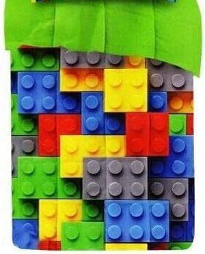 Trapunta Singola Invernale Stile Mattoncini Lego