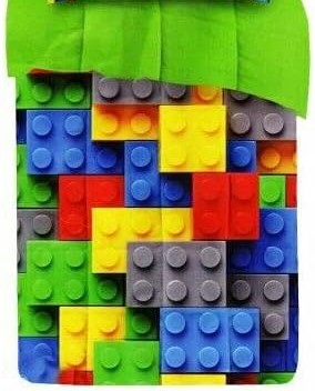 Trapunta Singola Invernale Stile Mattoncini Lego