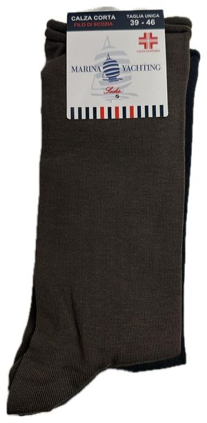 Set 3 Paia Calza Corta Sanitaria in Filo di Scozia di Marina Yachting_0