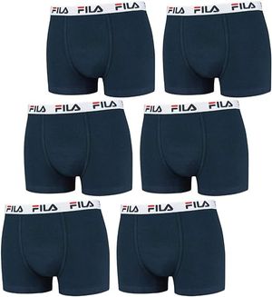 2 boxer Fila da uomo in cotone elasticizzato tinta unita _0