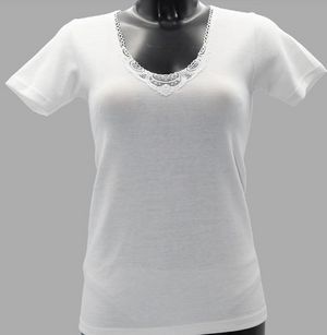 Maglia lana cotone donna mezza manica Nottingham Art. VL