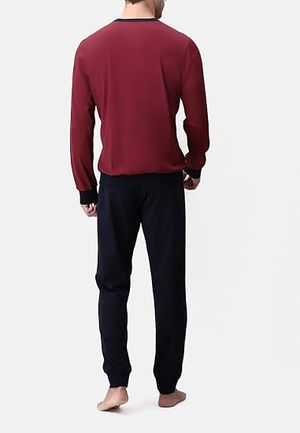 Pigiama Venezia Serafino in Jersey Filo di Scozia di Perofil Art. 350_desktop_2